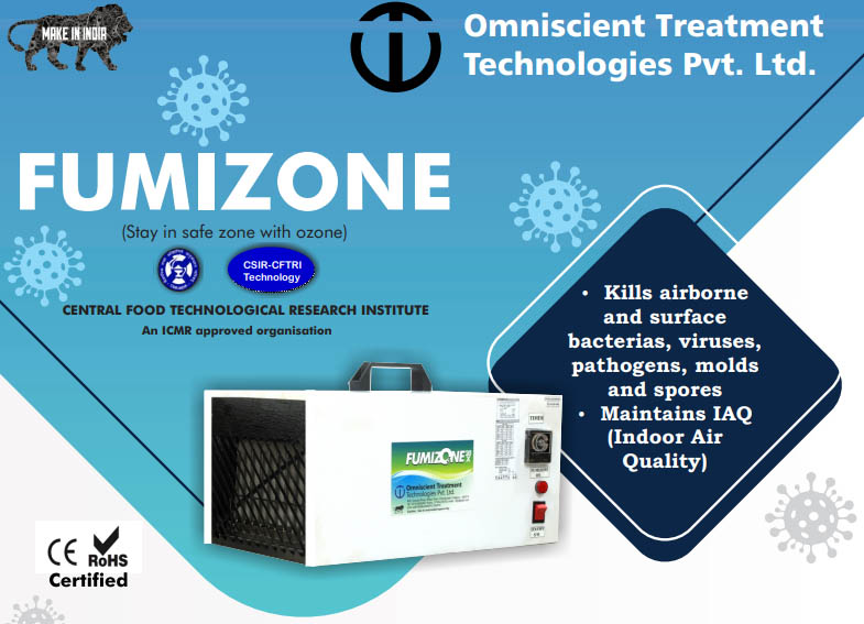 Fumizone - Ozone based, indoor Air Purifier manufactured by OTTPL